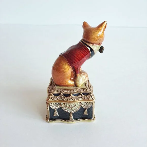 New Edgar Berebi Limited Edition Marcel Fox Box Collectible Jewelry Box